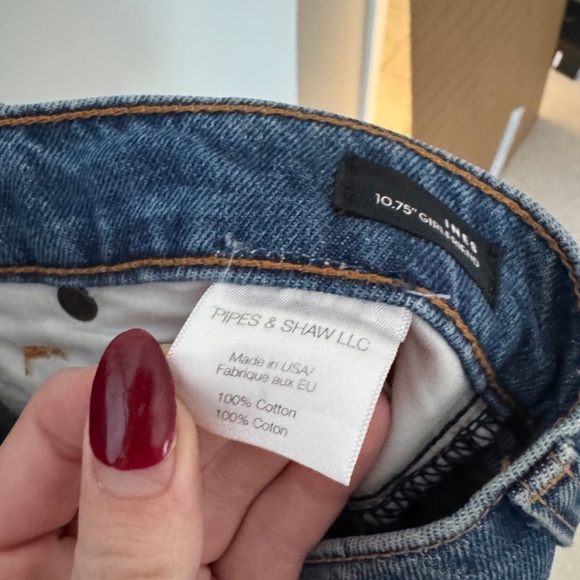 Veronica Beard Ines Girlfriend Lace Up High Rise denim jeans stone blue 30 - Picture 4 of 8